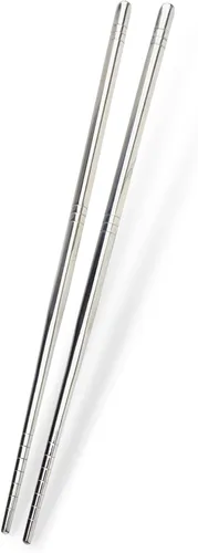 Miniatura 9 de Mandala Crafts Palillos de titanio con estuche – Palillos de viaje de titanio con estuche – Palillos ovalados de titanio aptos para lavavajillas, 1