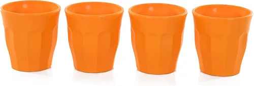 Miniatura 8 de Mintra Home Vasos y vasos irrompibles (colección negra) (paquete de 32 surtidos, 7 onzas), 3.125 pulgadas de alto x 2.875 pulgadas de ancho