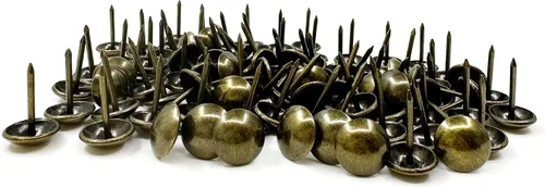 Tachuelas de latón para tapicería de sofá de 0.433 in x 0.669 in, tachuelas decorativas para muebles de madera, clavos de pulgar, para el hogar,