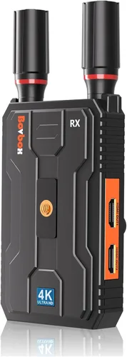 Receptor HDMI inalámbrico: kit extensor inalámbrico HDMI Plug&Play, receptor 5G 820FT con Loopout para transmitir video y audio a monitor desde una