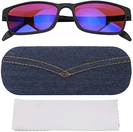 GOTOTOP Vidrios Daltónicos Gafas correctivas Daltónico Rojo Verde Ceguera Debilidad Mejora de la Vista Rojo Verde Deficiencia de Color Gafas
