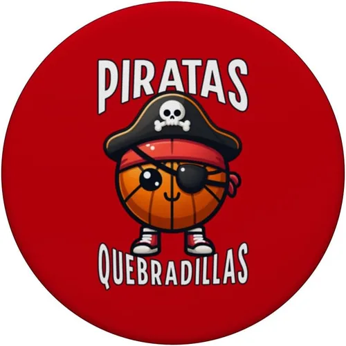 Miniatura 3 de Piratas de Quebradillas Baloncesto Baloncesto PopSockets Estándar PopGrip