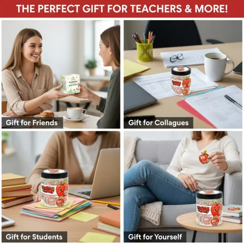 Miniatura 5 de Tarro de Manzanas Positivo con 60 Tarjetas de Afirmación Diaria, Regalo de Apoyo Emocional de Manzanas, Tarjetas de Manzanas, Regalos Divertidos