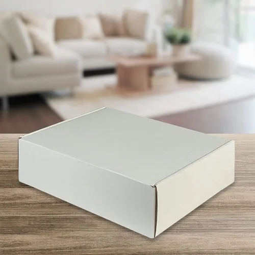 Miniatura 5 de RLAVBL Juego de 20 cajas de envío de 12 x 9 x 3 pulgadas, cajas de cartón corrugado blanco, cajas de correo para embalaje de pequeñas empresas