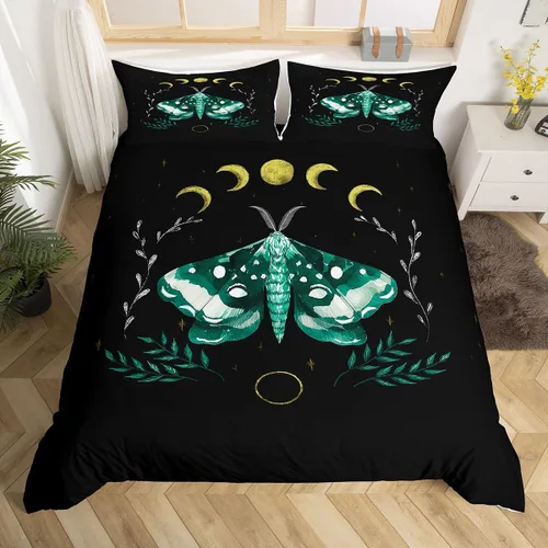 Miniatura 36 de Happy Camping - Juego de funda de edredón tamaño Queen, con temática de caravana de dibujos animados, estilo rústico, estilo granja, juego de ropa