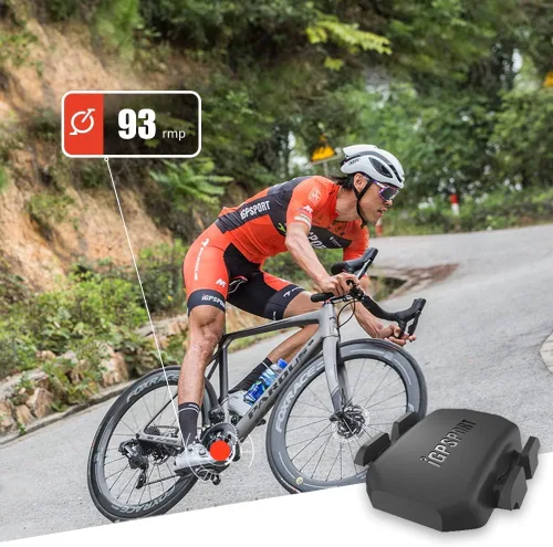 Miniatura 7 de iGPSPORT Sensor de velocidad o sensor de cadencia para iPhone, Android, bicicleta, computadora, SmartWatch, compatible con ANT+ y Bluebooth