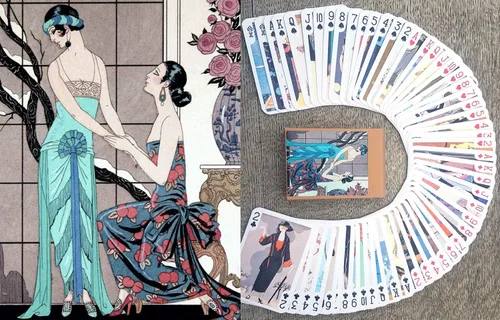 Miniatura 11 de Carteles Art Deco de moda (baraja de póquer 54 cartas todas diferentes) Vintage Fashion Belle Epoque Art Deco Carteles Artdecofashion