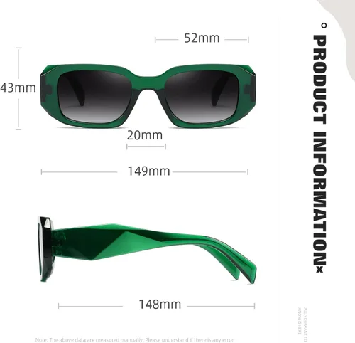 Miniatura 4 de MASDUN Y2k - Gafas de sol para mujer y hombre, cuadradas, modernas, modernas, retro, con protección UV