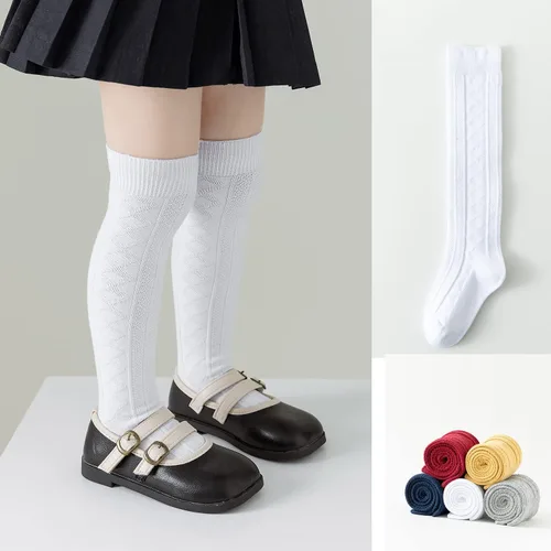Miniatura 75 de EPEIUS Calcetines altos hasta la rodilla para bebés y niños pequeños (paquete de 3/5)