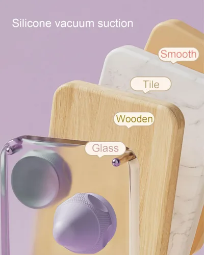 Miniatura 7 de VibeHeat Mini - Bola de masaje vibratoria calentada con base de succión, 2 modos de calor y 2 modos de vibración, masajeador de punto de activación