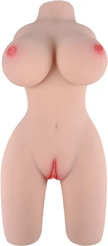 Muñeca sexual masturbador masculino de 6.6 libras con pechos de torso realistas, vagina y coño de bolsillo anal con columna vertebral incorporada,