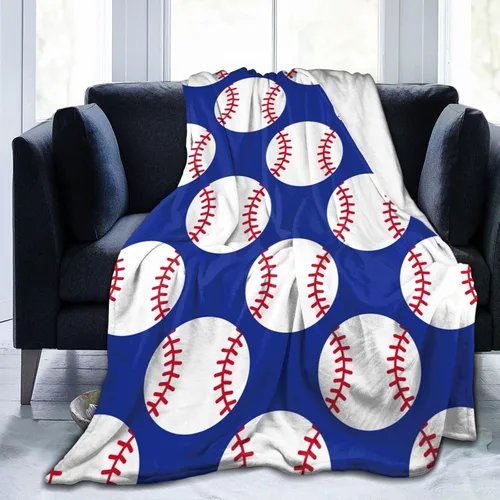 Miniatura 17 de Manta morada con patrón divertido de pelota de golf, ropa de cama suave, cálida y acogedora, manta de franela de vellón de felpa, regalos para niños