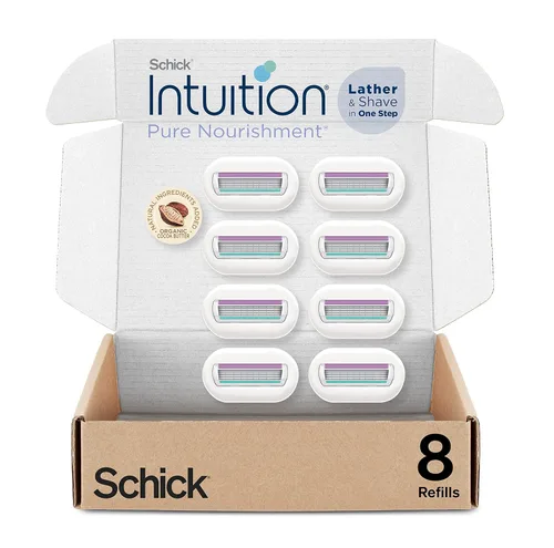 Miniatura 12 de Recambio Schick Intuition, Navajas de Nutrición Pura para Mujeres Repuesto de Hojas de Afeitar Intuition con Mantequilla de Cacao Orgánica, 6