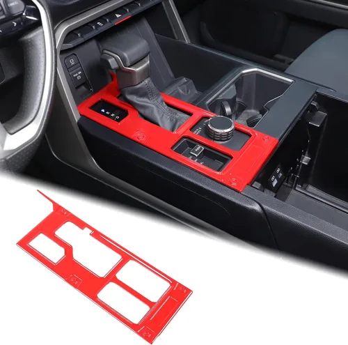 Miniatura 15 de Aunginsy Cubierta de Adhesivo del Panel de la Perilla de Cambios de la Caja de Control Central Compatible con Toyota Tundra/Sequoia 2022-2024 Coche