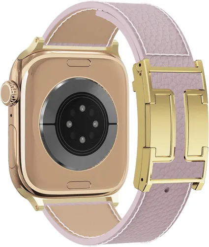 Miniatura 36 de Correa de reloj magnética de cuero compatible con Apple Watch Ultra 49 mm, 46 mm, 45 mm, 44 mm, 42 mm, 41 mm, 40 mm, 38 mm, correa de repuesto