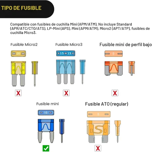 Miniatura 6 de Nilight Portafusibles para añadir a un circuito, adaptador de llave de fusible Mini ATM APM Blade, paquete de 10, 2 años de garantía 10 piezas mini