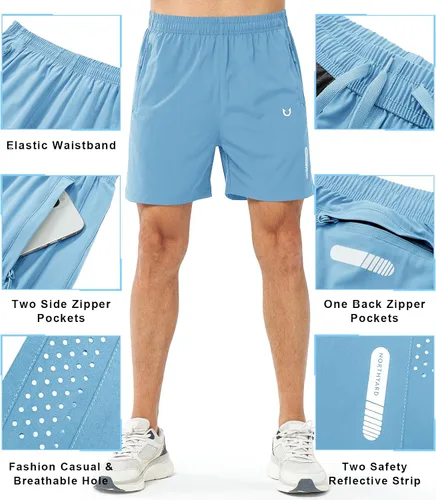 Miniatura 79 de NORTHYARD - Pantalones cortos deportivos para correr para hombres, ligeros, de secado rápido, 7, 5 o 9 pulgadas, para senderismo, deportes, gimnasio