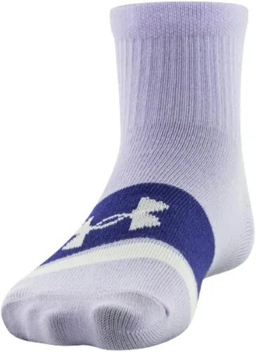 Miniatura 3 de Under Armour Girls Essential Lite - Calcetines ligeros para cuarto de galón, paquete de 6