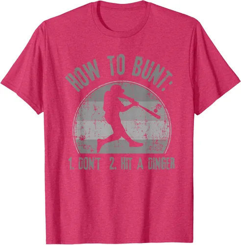 Miniatura 34 de Cómo Bunt Don't Hit A Dinger - Camiseta divertida de béisbol y sóftbol, Negro, S