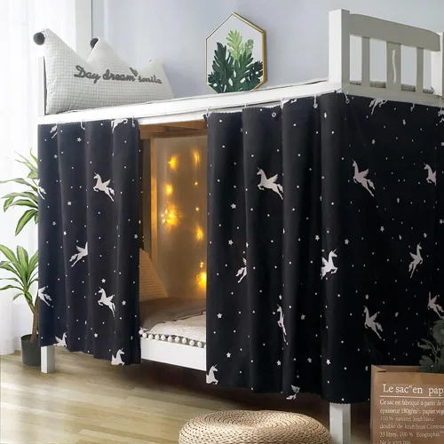 Miniatura 9 de JIAHG - Cortinas para cama individual para alumnos, para cama individual, tienda de campaña, cortinas, mosquiteras, tela opaca, protección contra