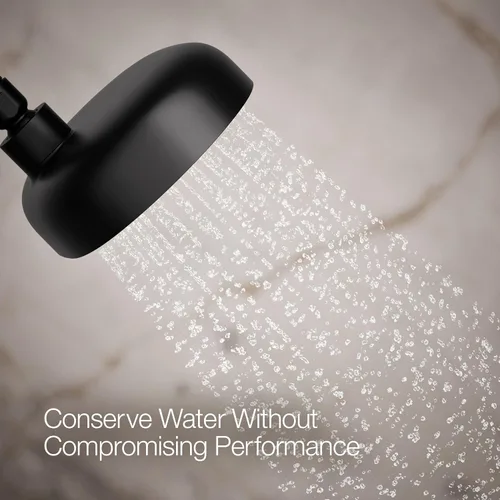 Miniatura 4 de Kohler 26290-G-BL Statement® Cabezal de ducha de tres funciones, 1.75 gpm, negro mate