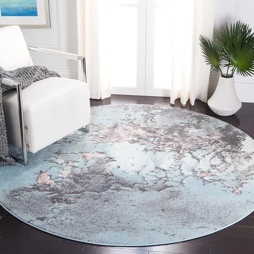 Miniatura 13 de SAFAVIEH Glacier Collection GLA125M - Alfombra moderna abstracta que no desprende pelusa, para sala de estar o dormitorio, 2 pies 3 pulgadas x 4