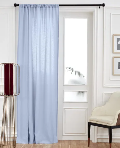 Miniatura 28 de Solino Home Cortina de lino europeo color beige, 52 x 96 pulgadas, filtro de luz, con bolsillo para barra, 96 pulgadas, 100% lino puro, tratamiento