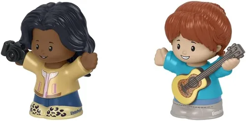Miniatura 2 de F-Price - Paquete de figuras de juguete ~ Juego de figuras de inicio de historias - HBW68 ~ Figuras de fotógrafo y jugador de ukelele, marrón, azul