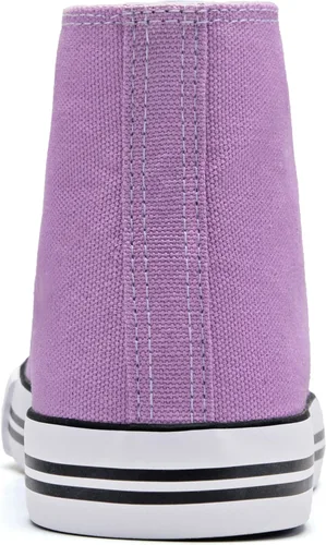 Miniatura 7 de Tenis altos clásicos para niños, zapatos de lona para niñas y niños, zapatos de tenis con cordones, tenis de lona de moda, zapatos casuales