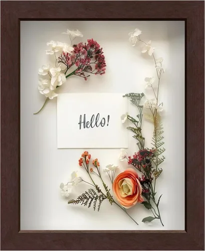Miniatura 75 de FrameWorks Marco de Caja de Sombra de Madera Negra de 8" x 8" – Vitrina con Parte Trasera de Fieltro Suave, Caja de Memoria con Vidrio Templado