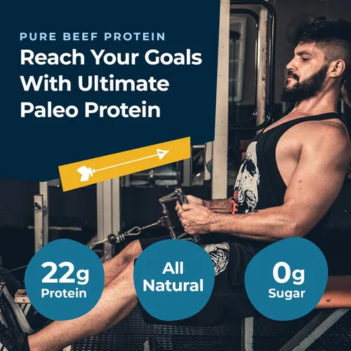 Miniatura 5 de Ultimate Paleo Protein Polvo Proteína de carne de res alimentada con pasto prémium con péptidos de colágeno Apto para paleo, sin gluten, apto
