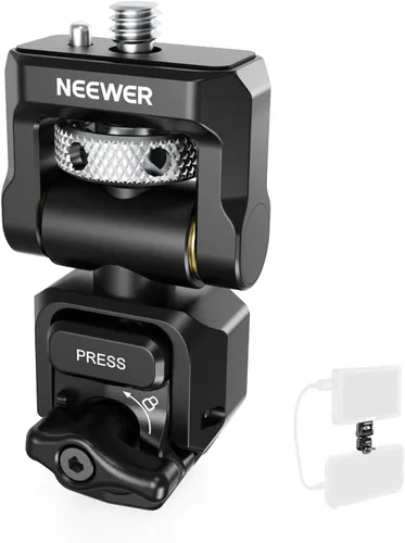 Miniatura 12 de NEEWER Soporte para monitor de cámara con zapata fría, tornillo antitorsión de 1/4 pulgadas para monitor de campo de 5 y 7 pulgadas, compatible