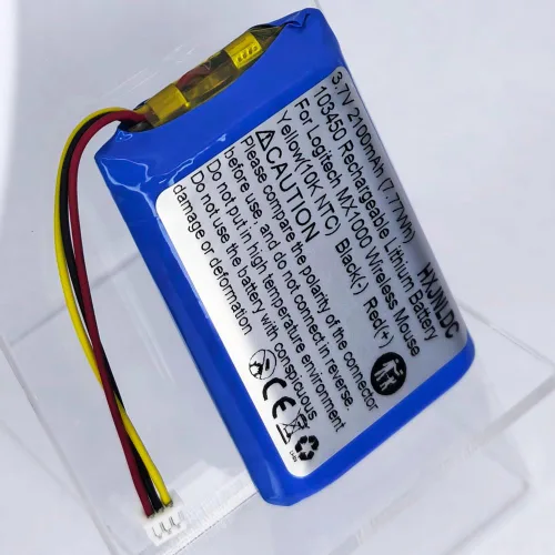 Miniatura 6 de DC 3.7v 103450 2100mAh batería recargable de polímero de litio para Logitech MX1000 MX-1000 M-RAG97 ratón inalámbrico Bluetooth 190247-1000