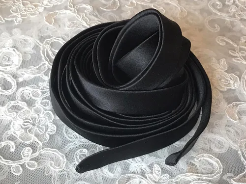 Miniatura 2 de Cinta de satén de 140 pulgadas para corsé de boda, correas con cordones en la espalda, cinta con cordones para reemplazo de cremallera trasera