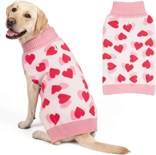 Miniatura 19 de KYEESE - Suéter de Navidad para perros con diseño de renos para perros pequeños, ropa a cuadros de búfalo rojo con agujero para la correa para días