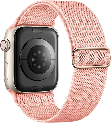 Miniatura 42 de Correa elástica de nailon compatible con Apple Watch Series 11, 10, 9, 8, 7, 1.811 in, 1.772 in, 1.654 in, 1.614 in, Ultra 3, 2, 1.929 in, Series 6