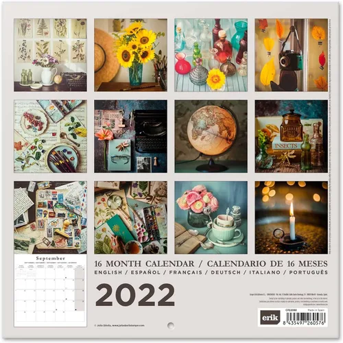 Miniatura 2 de Calendario de pared oficial de cocina 2022, calendario 2022, calendario de pared cuadrado de 12 x 12 pulgadas 2022, calendario familiar 2022