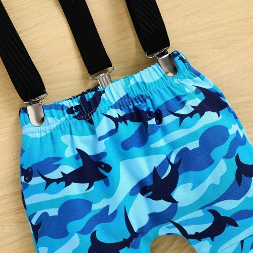 Miniatura 6 de GRNSHTS Ropa divertida de primer cumpleaños para bebé niño, mameluco con pajarita, mameluco para tartas