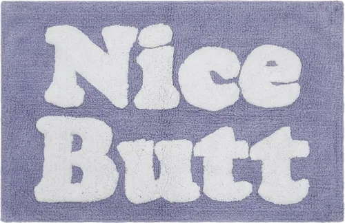 Miniatura 14 de Jessica Simpson Alfombra de baño de algodón, alfombra de baño de alta calidad, decoración lavable a máquina, 20 x 32 pulgadas, bonito trasero, gris