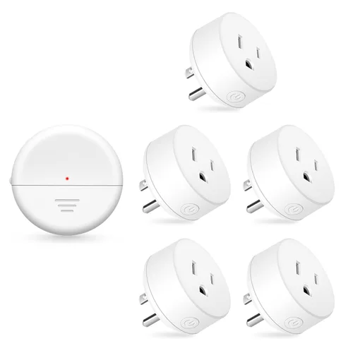 Miniatura 96 de NineLeaf Interruptor de salida remoto inalámbrico, interruptor de lámpara remoto, interruptor decorativo de enchufe de luz de encendido y apagado