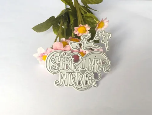 Miniatura 4 de Plantillas de corte de metal para Navidad DIY, plantilla de estampado en relieve para álbum de recortes, creación de tarjetas, molde para álbum