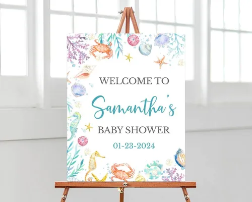 Miniatura 23 de Letrero de bienvenida para baby shower, letrero de bienvenida para baby shower, letrero de bienvenida personalizado para baby shower, letrero
