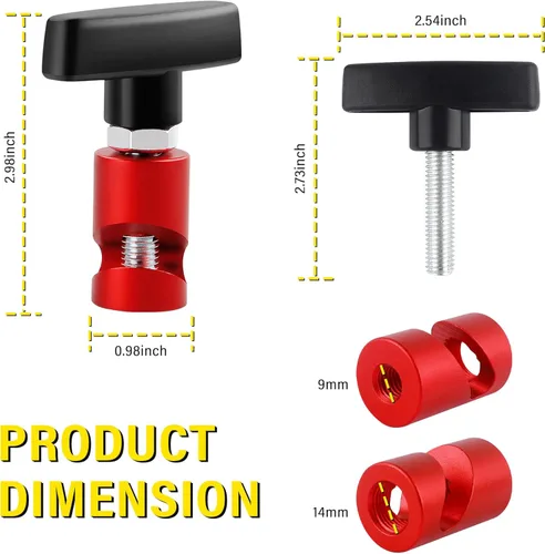Miniatura 2 de 2 piezas de abrazadera de puntal de capucha - abrazaderas de elevación para automóviles, herramienta de brecha de bujía M14, pinza de bujía