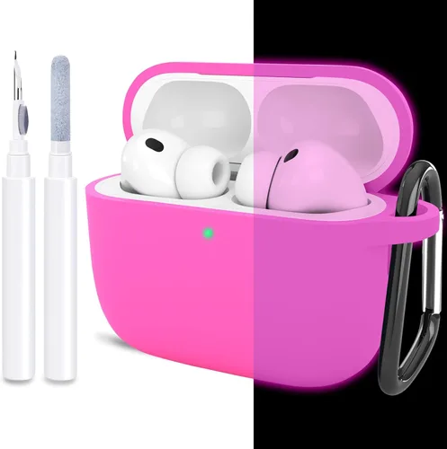 Miniatura 13 de Compatible con AirPods Pro 3, funda protectora de silicona suave con kit de limpieza de llavero para mujeres y hombres para Apple AirPods Pro de 3ª