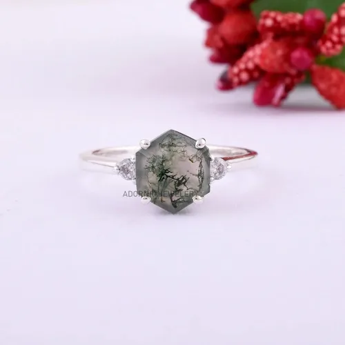 Miniatura 15 de Anillo de plata de ley 925 para mujer, anillo de diamantes de imitación de aguamarina de plata esterlina, anillo Art Deco de marzo, piedra natal
