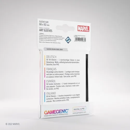 Miniatura 5 de Gamegenic Marvel Champions The Card Game - Juego de cartas oficial Gamora Fine Art, paquete de 50 fundas artísticas y 1 funda transparente