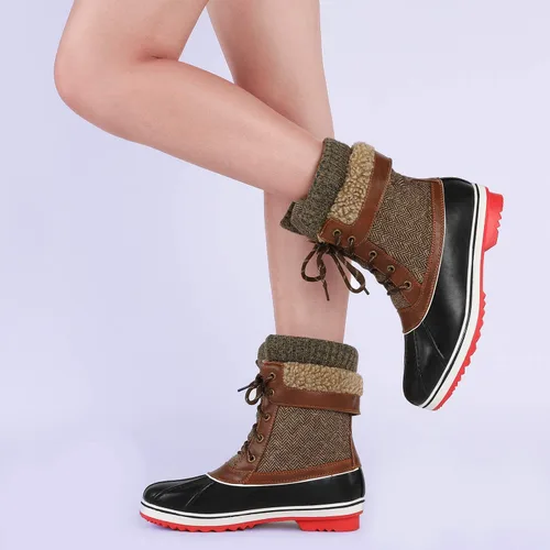 Miniatura 8 de DREAM PAIRS Botas de nieve de invierno para mujer