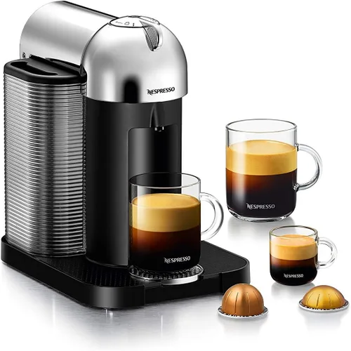 Miniatura 14 de Nespresso Vertuo Cafetera de café y espresso de Breville, color negro mate con espumador de leche Aeroccino