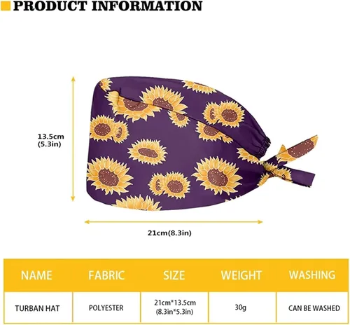 Miniatura 35 de Babrukda Paquete de 2 gorras con banda para el sudor ajustable con lazo en la espalda, gorro divertido