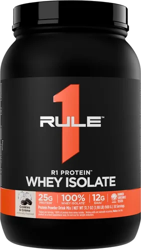 Miniatura 34 de Rule 1 R1 Proteína de suero aislada - con 25g de proteína y 6g de BCAA exclusivamente de fuentes aisladas e hidrolizadas para la recuperación